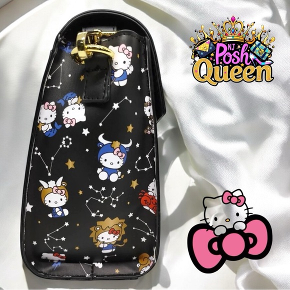 Loungefly Sanrio Hello Kitty Zodiac Allover Print Crossbody Purse - Picture 3 of 11